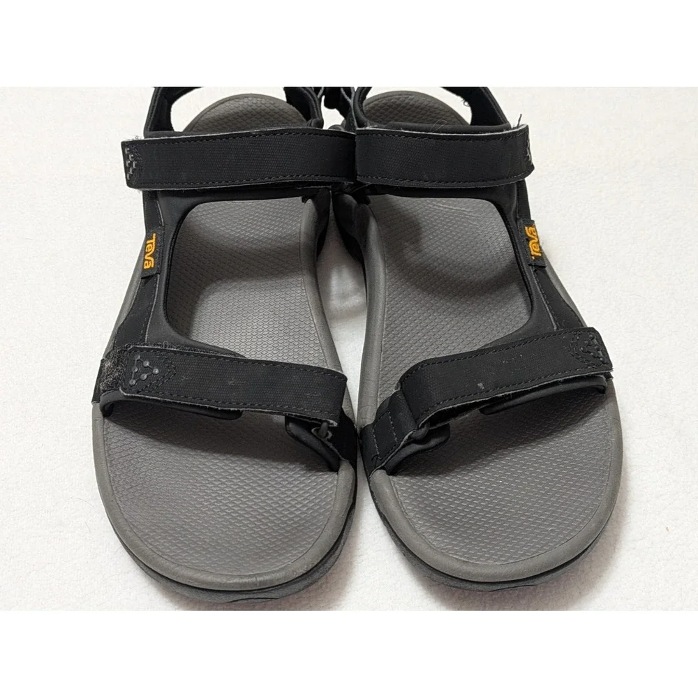 Teva Meacham Hiking Sandal Men 10 Black Outdoors Arch Support Cushion Shoc Pad